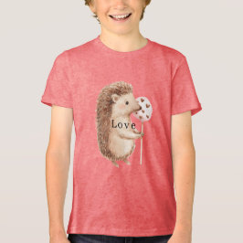 Cute Hedgehog Hearts Love T Shirt