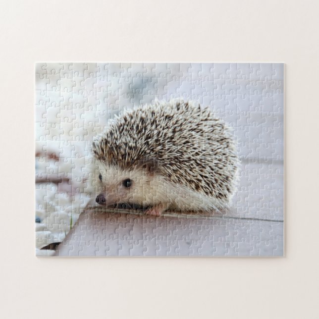 Cute Hedgehog, Jigszawa Puzzle Pussel (Horisontell)