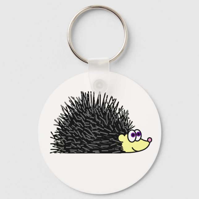 Cute Hedgehog Keychain Nyckelring (Framsida)