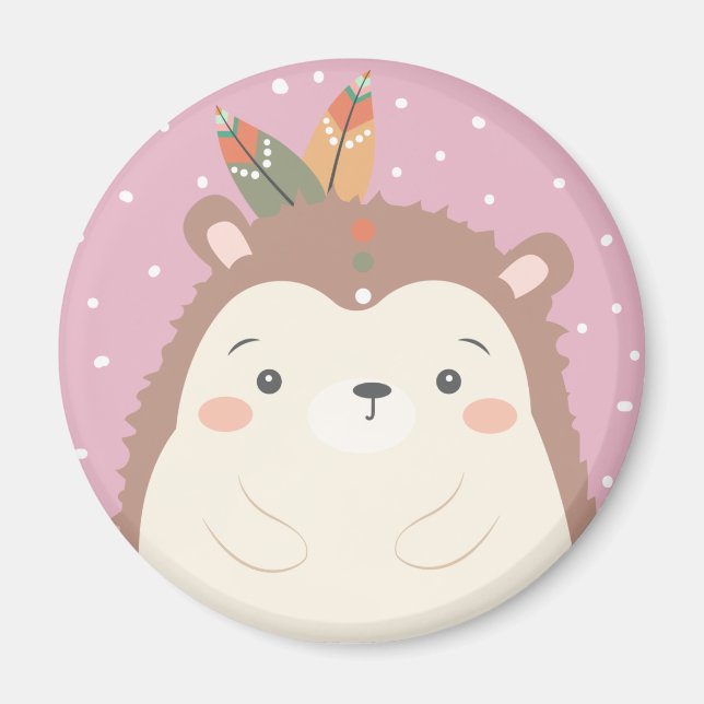 Cute Hedgehog Magnet (Framsidan)