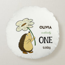 Cute hedgehog med blomma