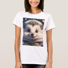 Cute Hedgehog med stort blått ögon T Shirt