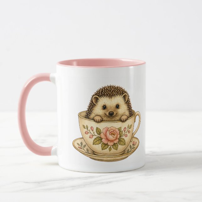 Cute Hedgehog Mug Mugg (Vänster)