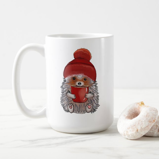 Cute Hedgehog Mugg (Med munk)