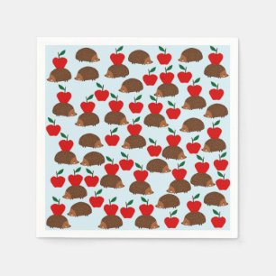 Cute Hedgehog och Apples Pappra blöjor Pappersservett