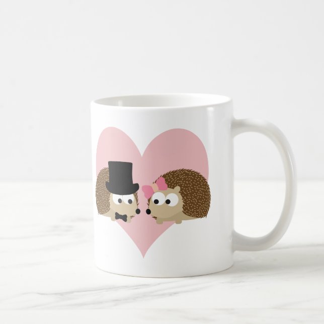 Cute Hedgehog-par Kaffemugg (Höger)