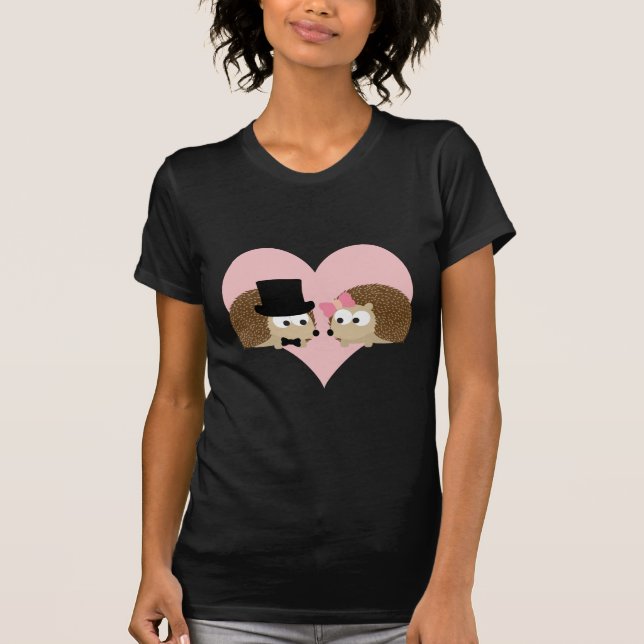 Cute Hedgehog-par T Shirt (Framsida)