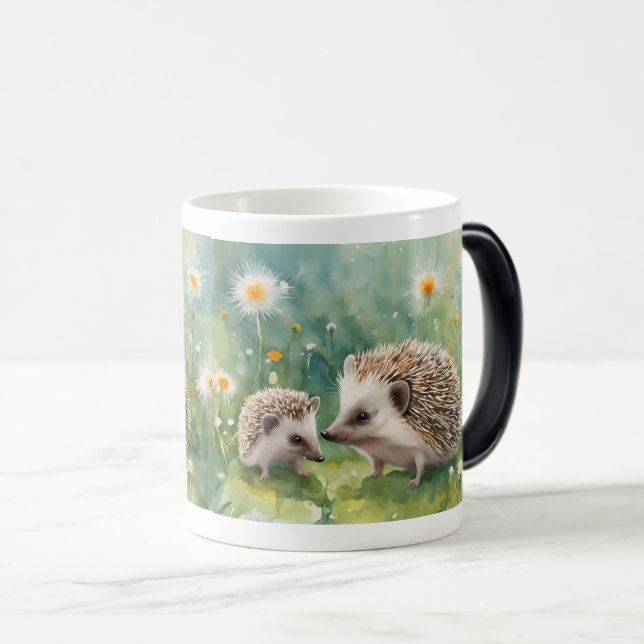Cute Hedgehog Pet - Djurdesign som är lämplig Magisk Mugg (Framsida höger)