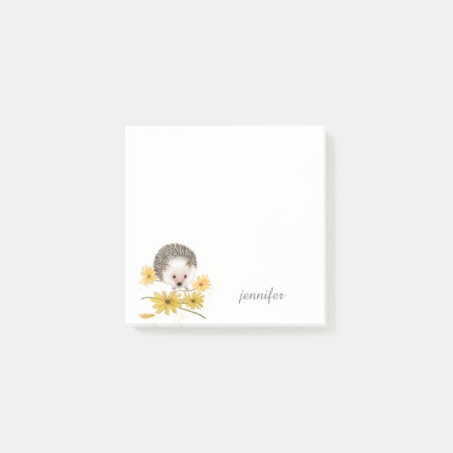 Cute Hedgehog Post-it® Notes Post-it Block (Framsida)