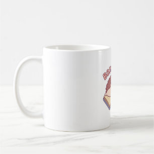 Cute Hedgehog Reading on Bok, Bok Hog Funny Kaffemugg