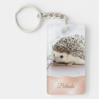 Cute Hedgehog Ro Guld Monogram