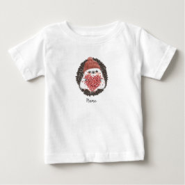 Cute Hedgehog Rosa Heart Namn T Shirt