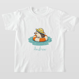 Cute Hedgehog Sommarsemester Beach T Shirt