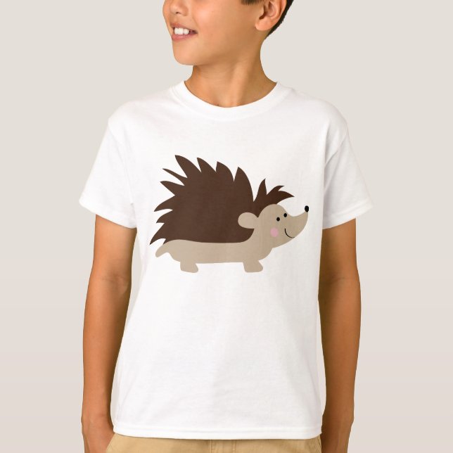 Cute Hedgehog T Shirt (Framsida)