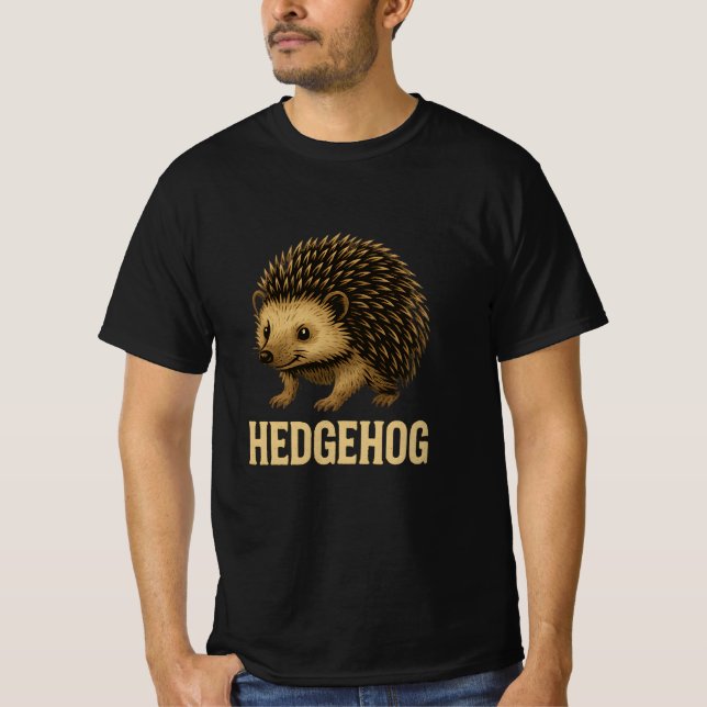 Cute Hedgehog  T Shirt (Framsida)