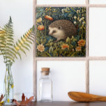 Cute Hedgehog Tapestry William Morris Stil Kakelplatta<br><div class="desc">En förtjusande hedgehog torkar ut genom en skog i denna charmerande design inspirerad av William Morris. Perfekt för naturentusiaster,  djur älskare,  och alla som är begeistrade över trädgårdens eller skogens skönhet. För in naturens frid i ditt rum.</div>
