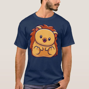 Cute Hedgehog Tecknad T Shirt