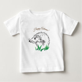 Cute Hedgehog Teckning T-Shirt