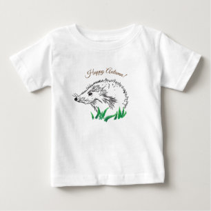 Cute Hedgehog Teckning T-Shirt