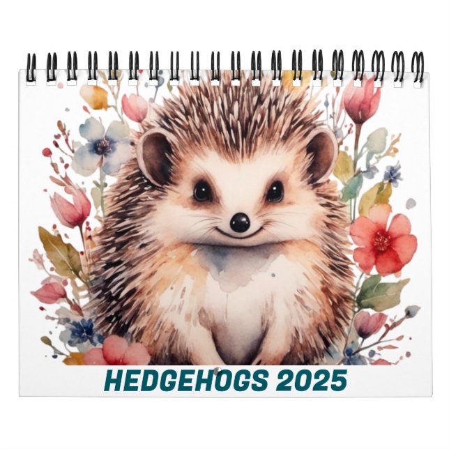 CUTE HEDGEHOGS 2025 CALENDAR KALENDER (Omslag)