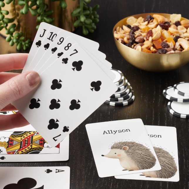 Cute Hedgehogs Casinokort (På plats)