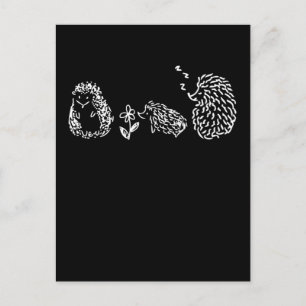 Cute Hedgehogs Family Sleeping Pet Vykort
