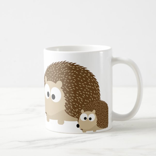 Cute Hedgehogs Kaffemugg (Höger)