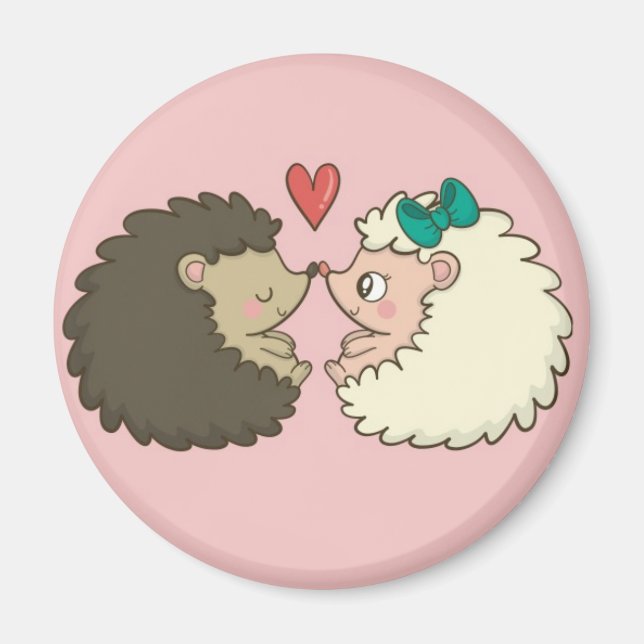 Cute Hedgehogs Magnet (Framsidan)