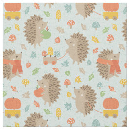 Cute Hedgehogs med Little Löv blue Tyg