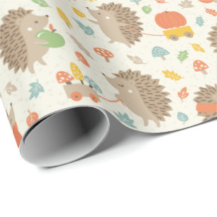 Cute Hedgehogs med Little Löv Cream Presentpapper