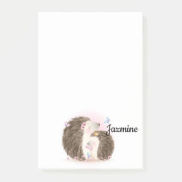 Cute Hedgehogs Post-it Block