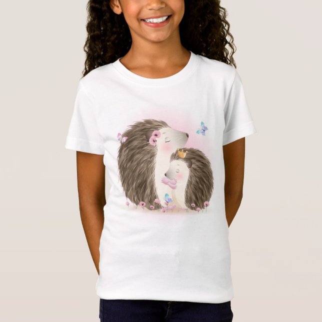 Cute Hedgehogs T Shirt (Framsida)