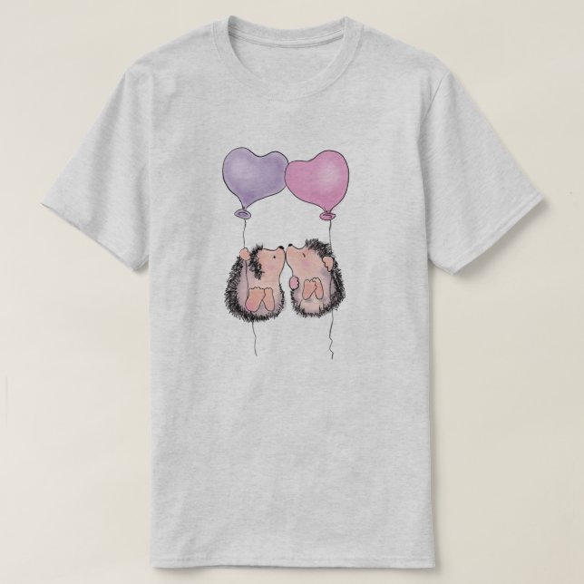 Cute Hedgehogs T-Shirt (Design framsida)