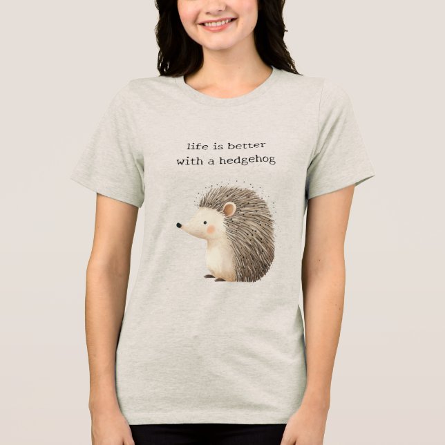 Cute Hedgehogs T Shirt (Framsida)