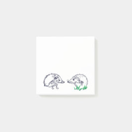 Cute Hedgehogs Teckning Post-it Notes