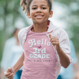 Cute Hej 3:e Klass Back to school T Shirt