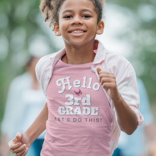 Cute Hej 3:e Klass Back to school T Shirt