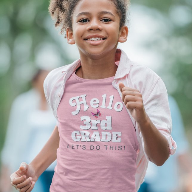 Cute Hej 3:e Klass Back to school T Shirt (Skapare uppladdad)