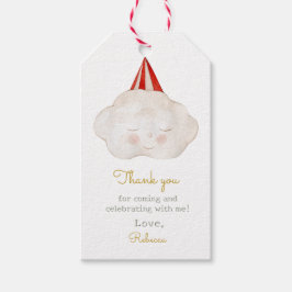 Cute Hej Baby Cloud Baby Shower Presentetikett