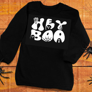 Cute Hej Boo Funny Halloween Groovy Retro Ghost T Shirt