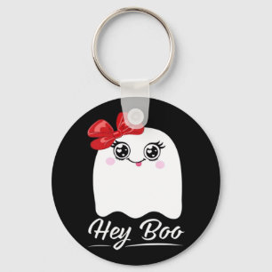 Cute Hej Boo Halloween Nyckelring