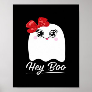 Cute Hej Boo Halloween Poster