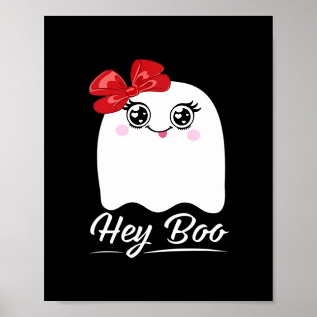 Cute Hej Boo Halloween Poster (Framsidan)
