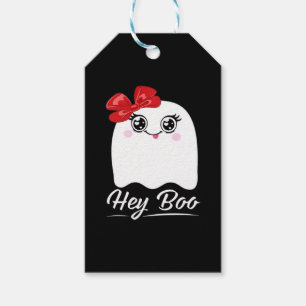 Cute Hej Boo Halloween Presentetikett