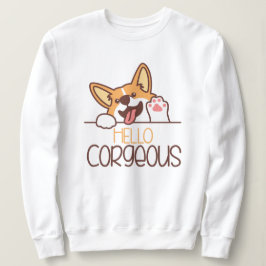 Cute Hej Corgi Hund T Shirt