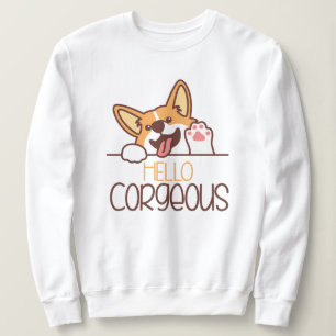 Cute Hej Corgi Hund T Shirt