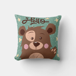 Cute Hej Little Bear Kudde