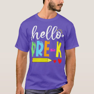 Cute Hej PreK-utrustning Lycklig förra skoldagen T Shirt