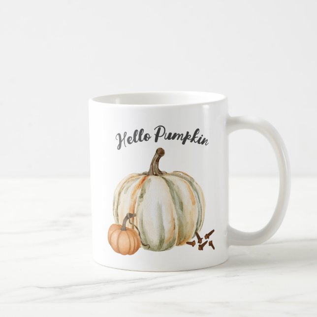 Cute Hej Pumpkin Spice Mysigt Fall Kaffemugg (Höger)
