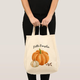 Cute Hej Pumpkin Spice Mysigt Fall Tygkasse